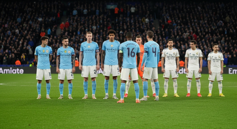 Man City vs Real Madrid Lineups
